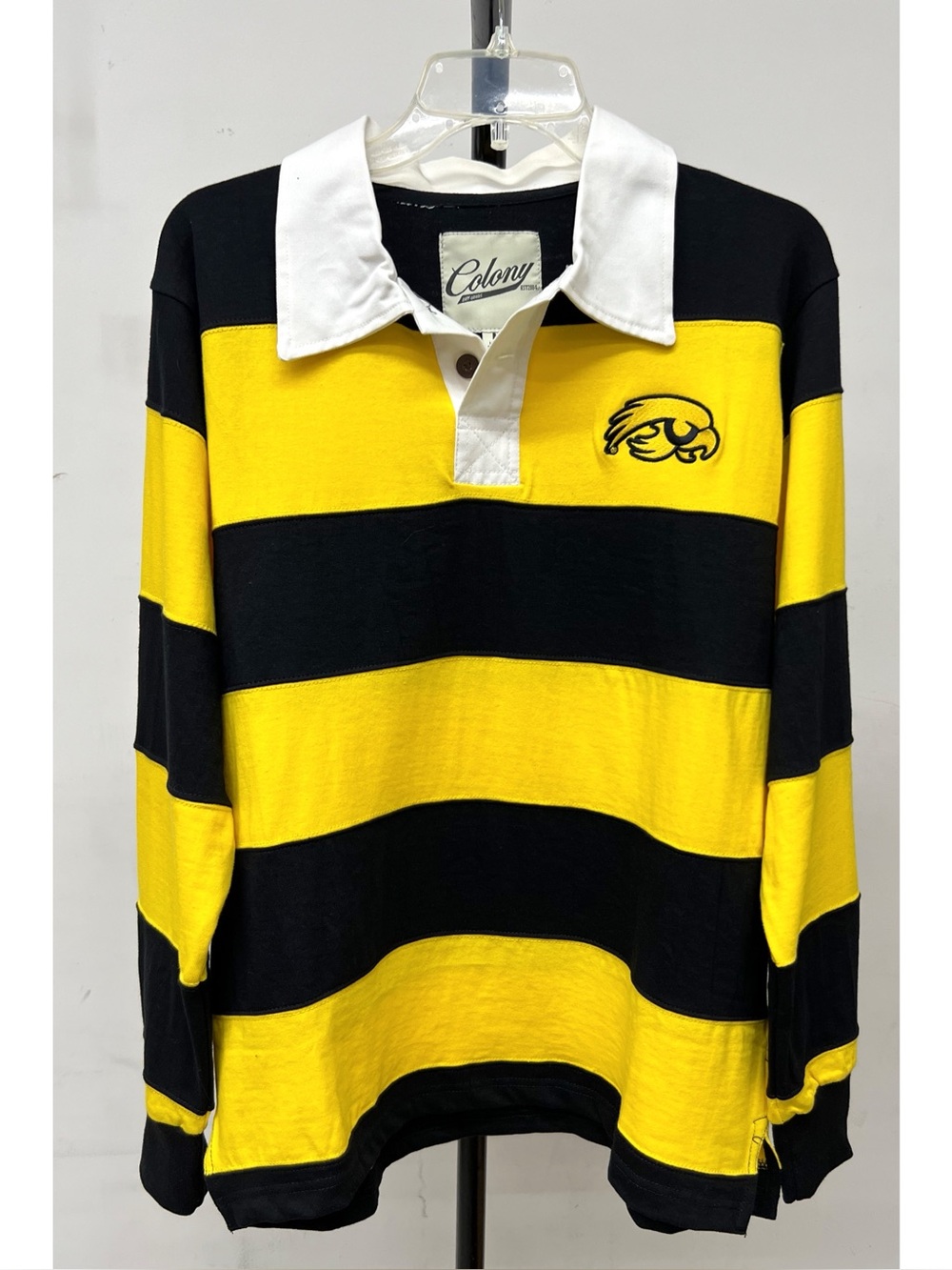 • NEW • [UNISEX] Colony University of Iowa Long Sleeve Rugby Shirt